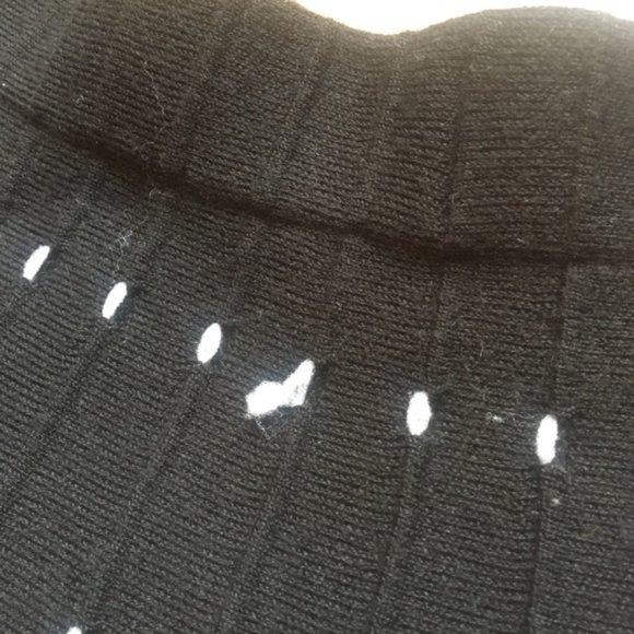 knit Zara circle black skirt with white detail S - Picture 4 of 4